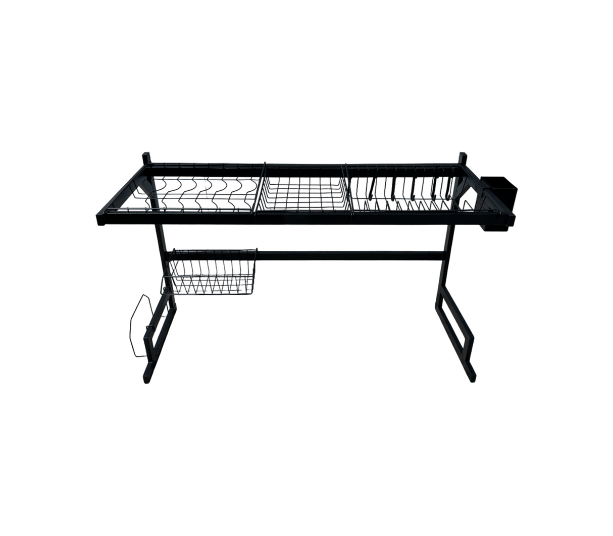 Escurridor de platos 2 niv. Grande negro Pamorde