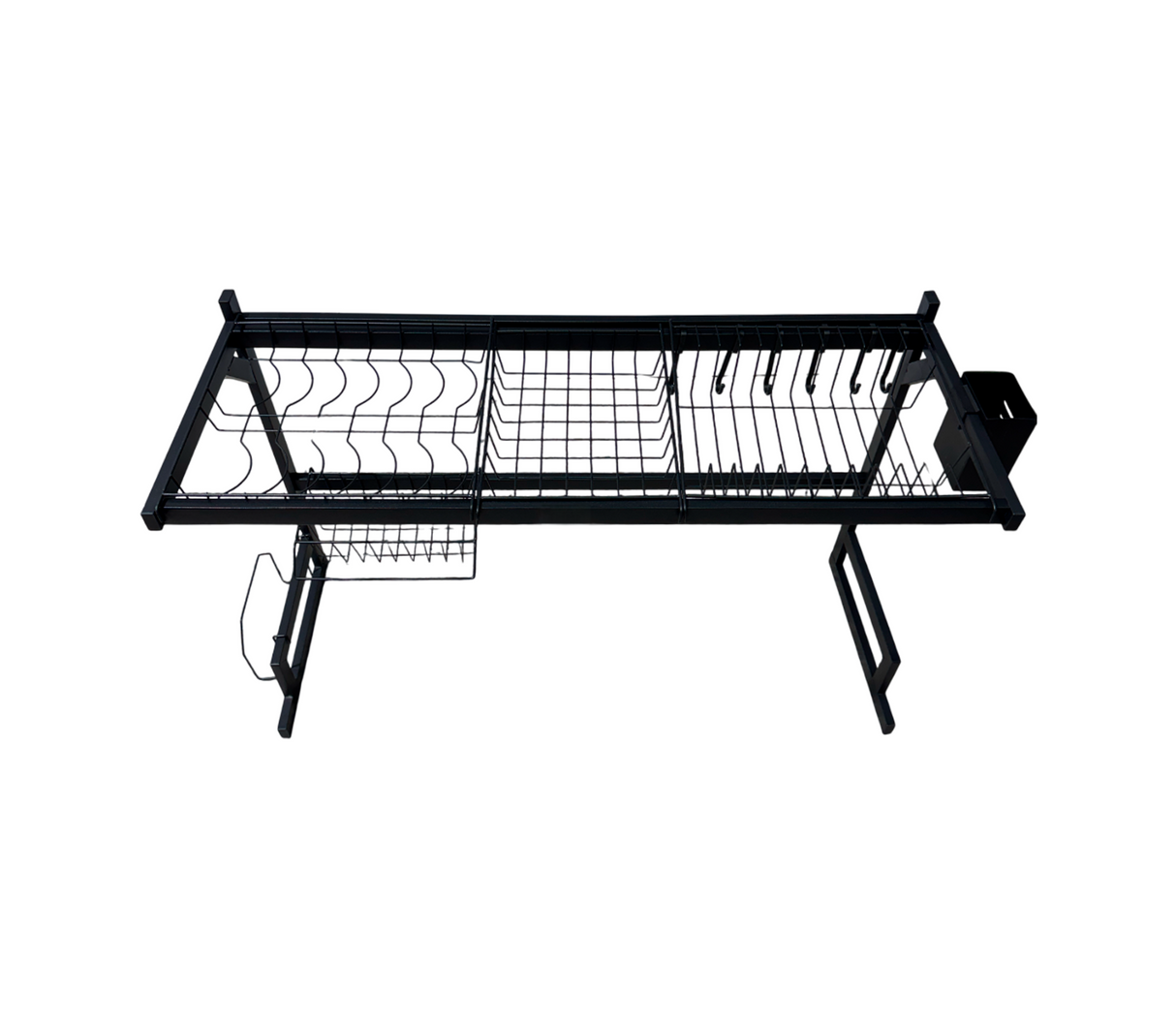 Escurridor de platos 2 niv. Grande negro Pamorde