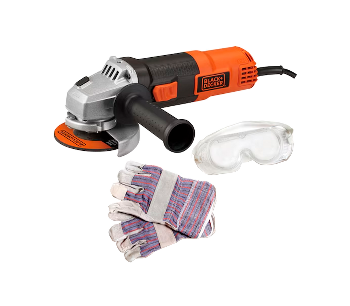 Esmeril angular con accesorios 4-1/2" 820w Black & Decker