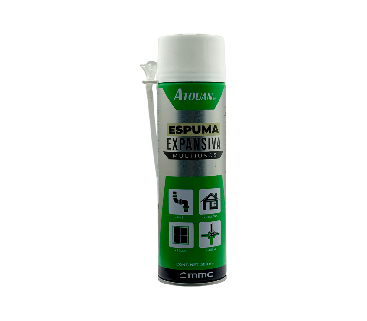 Espuma expansiva multiuso spray 500ml Atouan