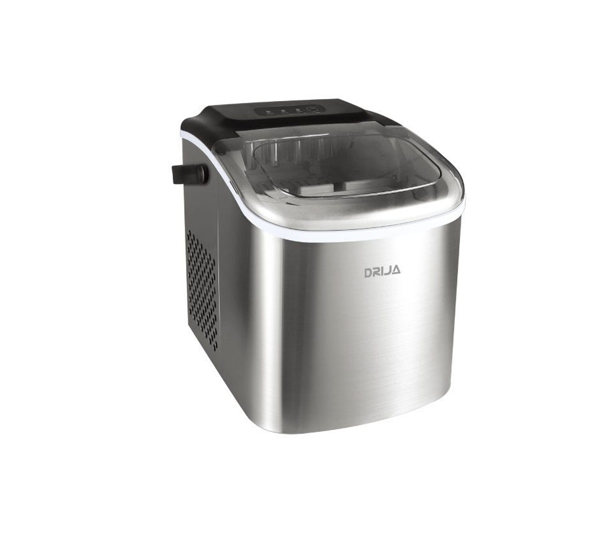 Fabricador de hielo 12kg-24 horas acero Drija