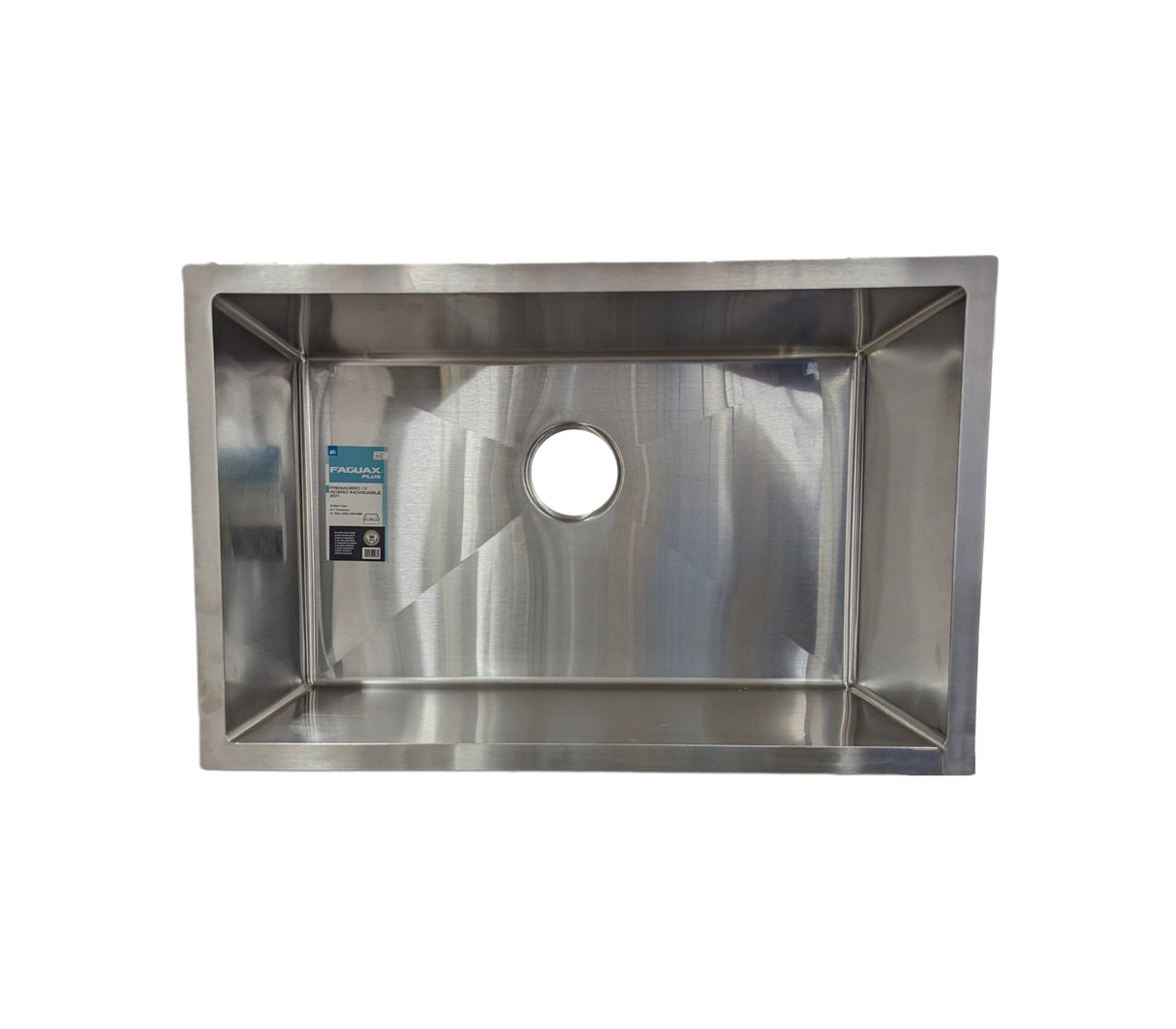 Fregadero bajo tope una tina 700x450x254 Acero inoxidable Faguax Plus