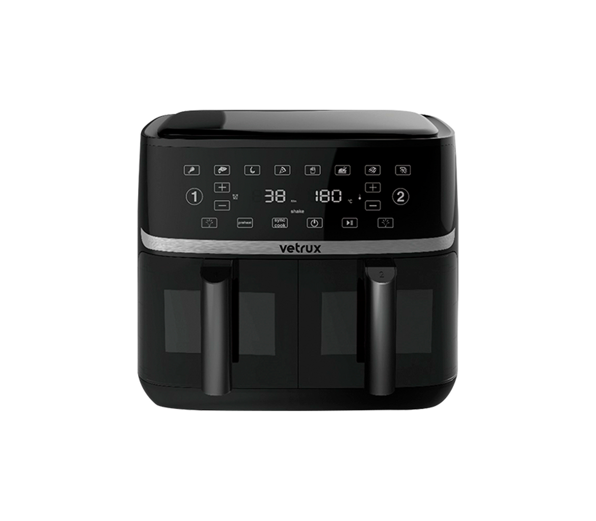 Freidora de aire de lujo Quick 10.2 lt dual Vetrux