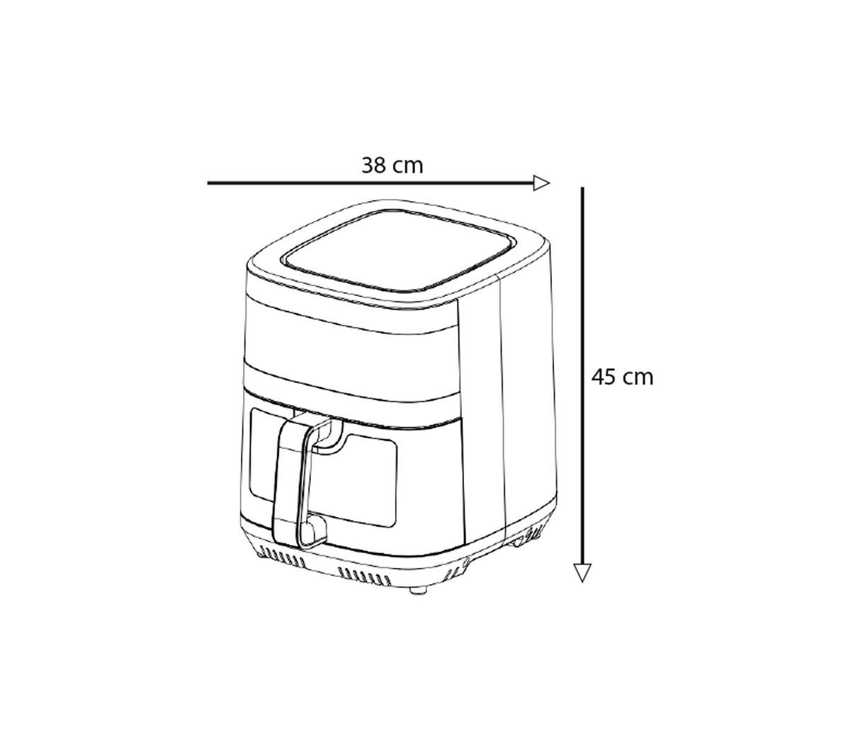 Freidora de aire de lujo Quick 12 lts Vetrux