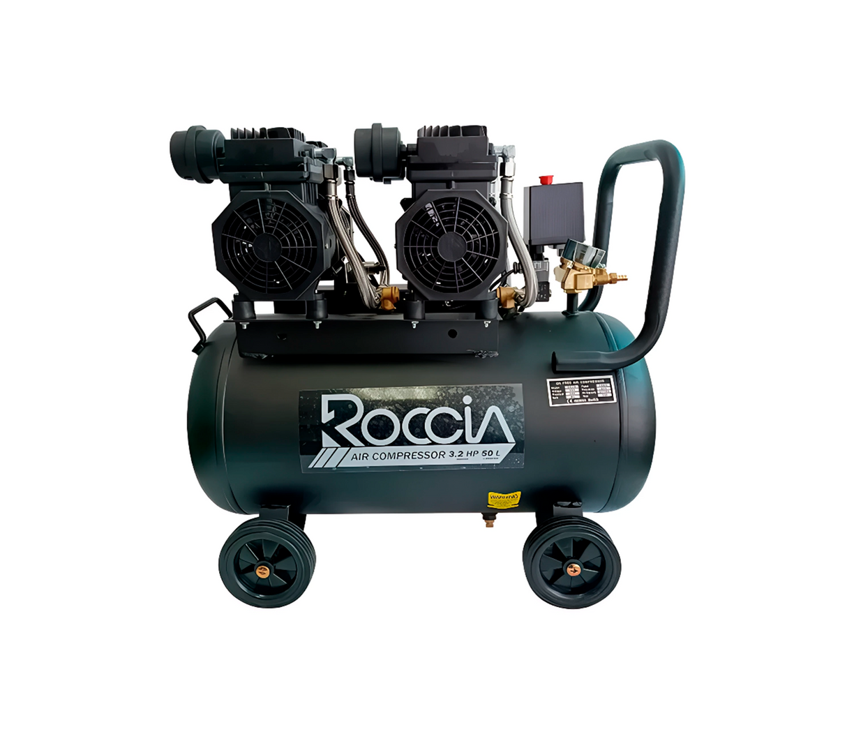 Compresor de aire aceite 3.2HP 50lts Roccia