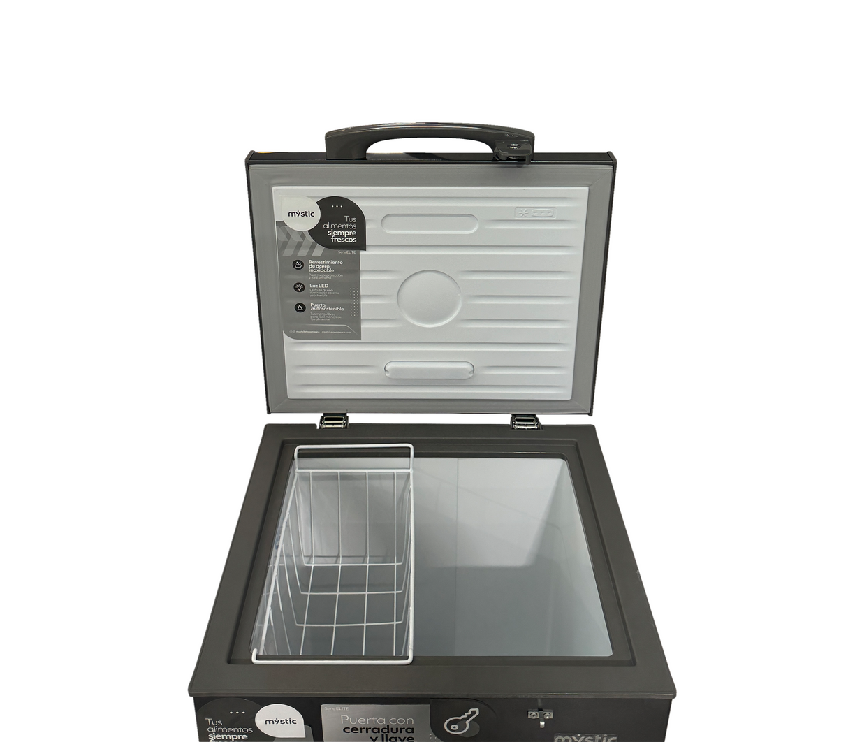 Congelador horizontal 100 litros Silver Mystic