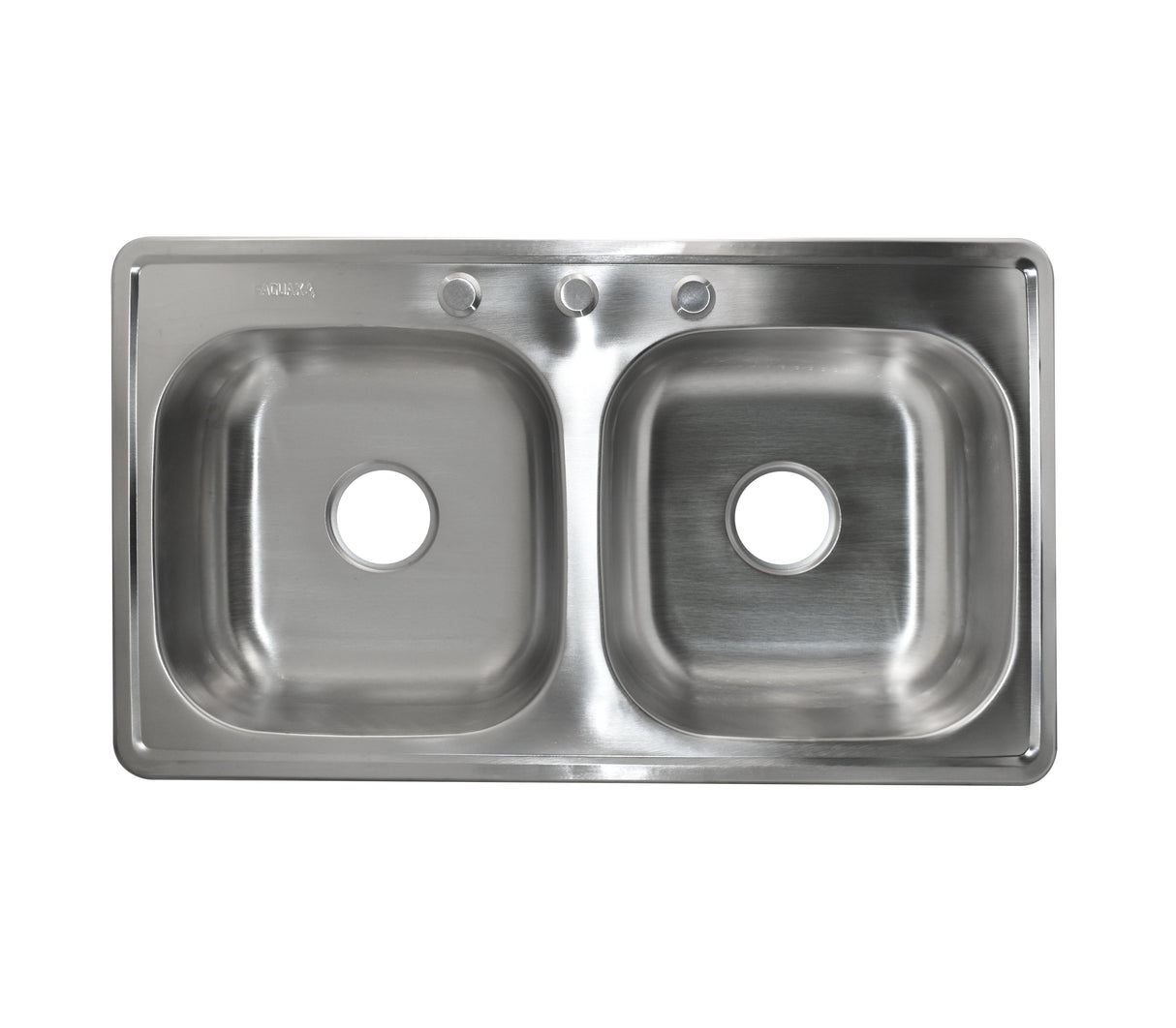 Fregadero doble tina 84x48x15cm acero inoxidable Faguax
