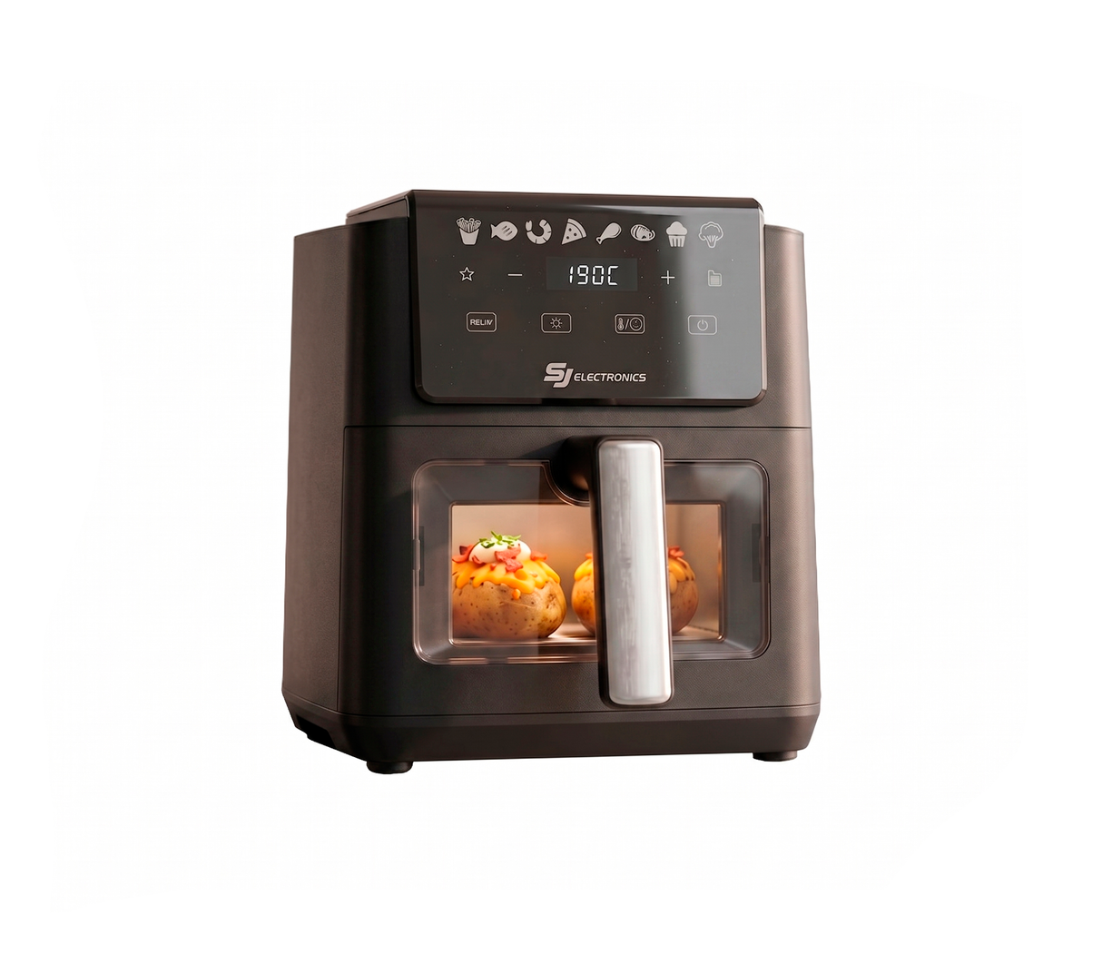 Freidora de aire 5 litros 1500W digital negro Sj Electronics