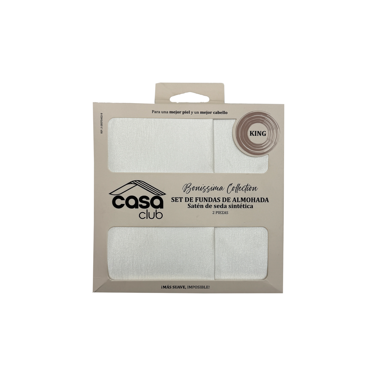 Funda de almohada seda bonissima king unicolor Casa Club