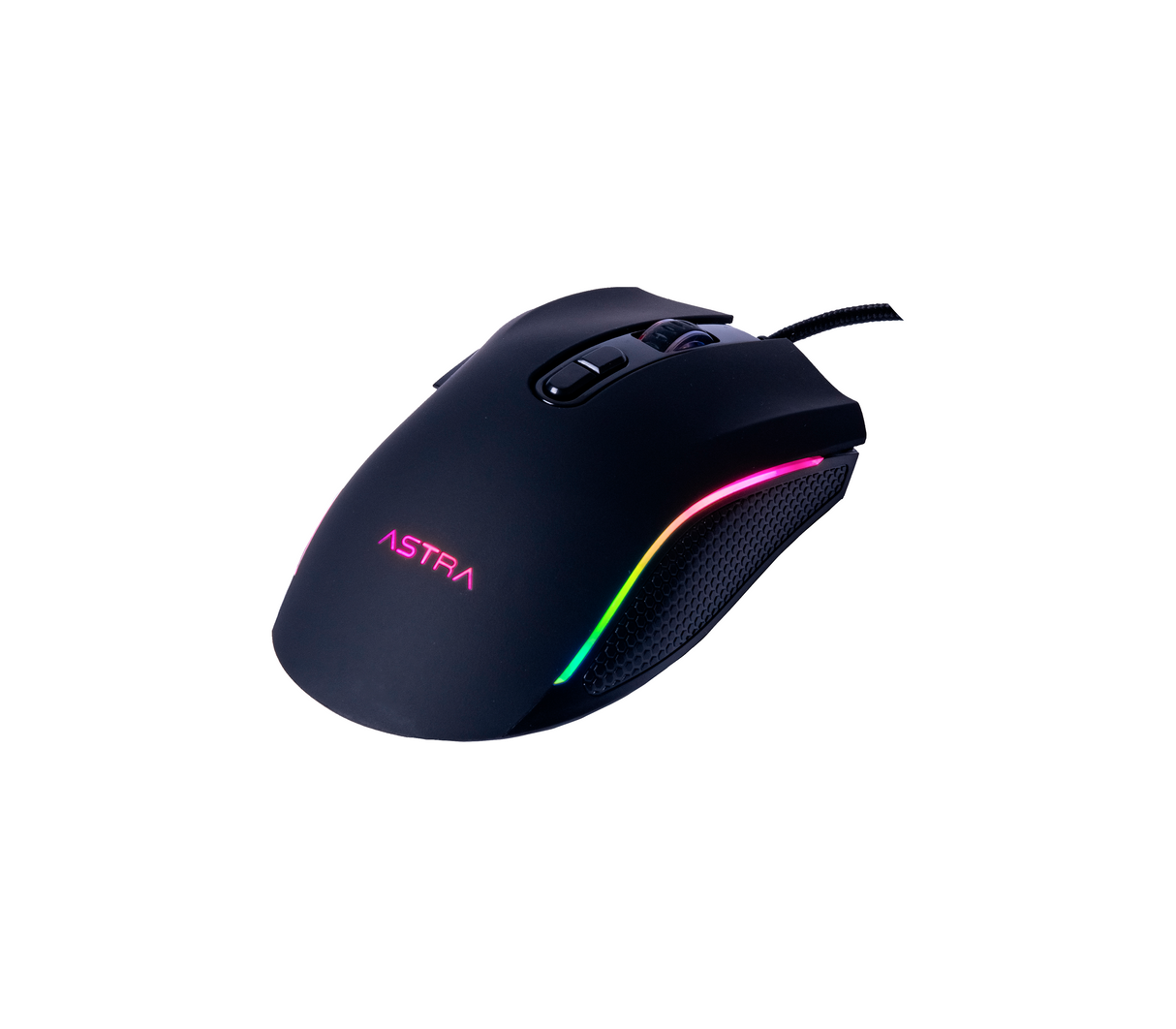 Mouse Gaming rgb alámbrico usb 7 botones 7200dp negro Astra
