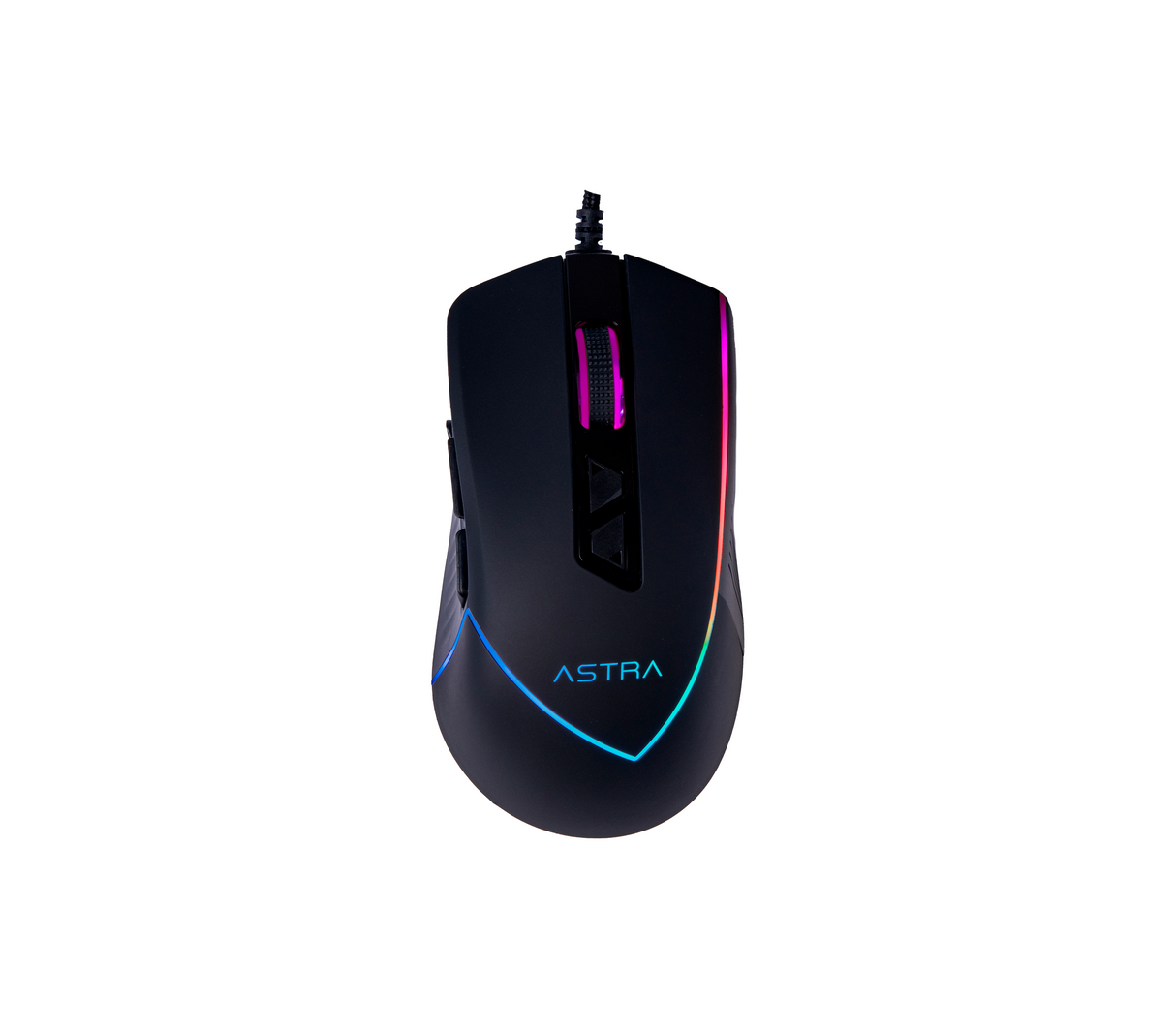 Mouse Gaming rgb alámbrico usb 9 botones 12800dpi negro Astra