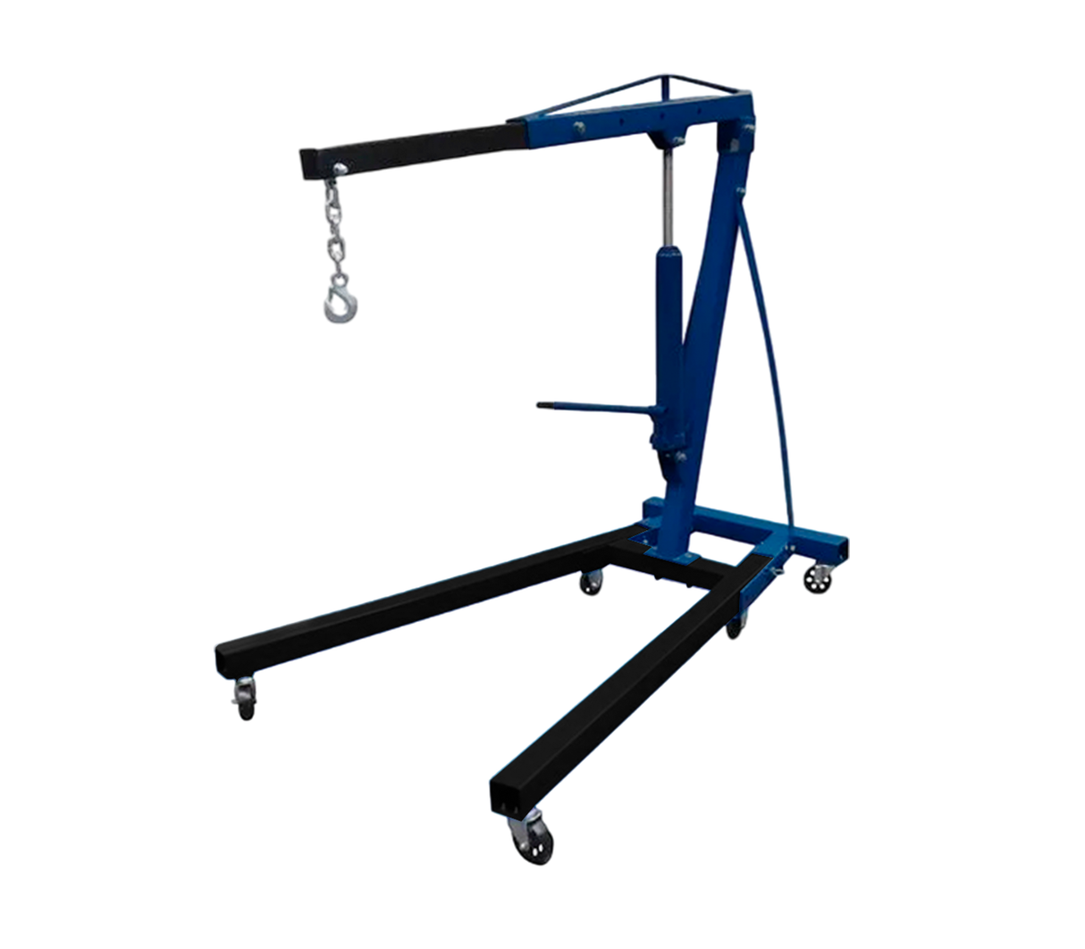Grúa hidráulica para motor 2 toneladas TH72006 azul Roccia