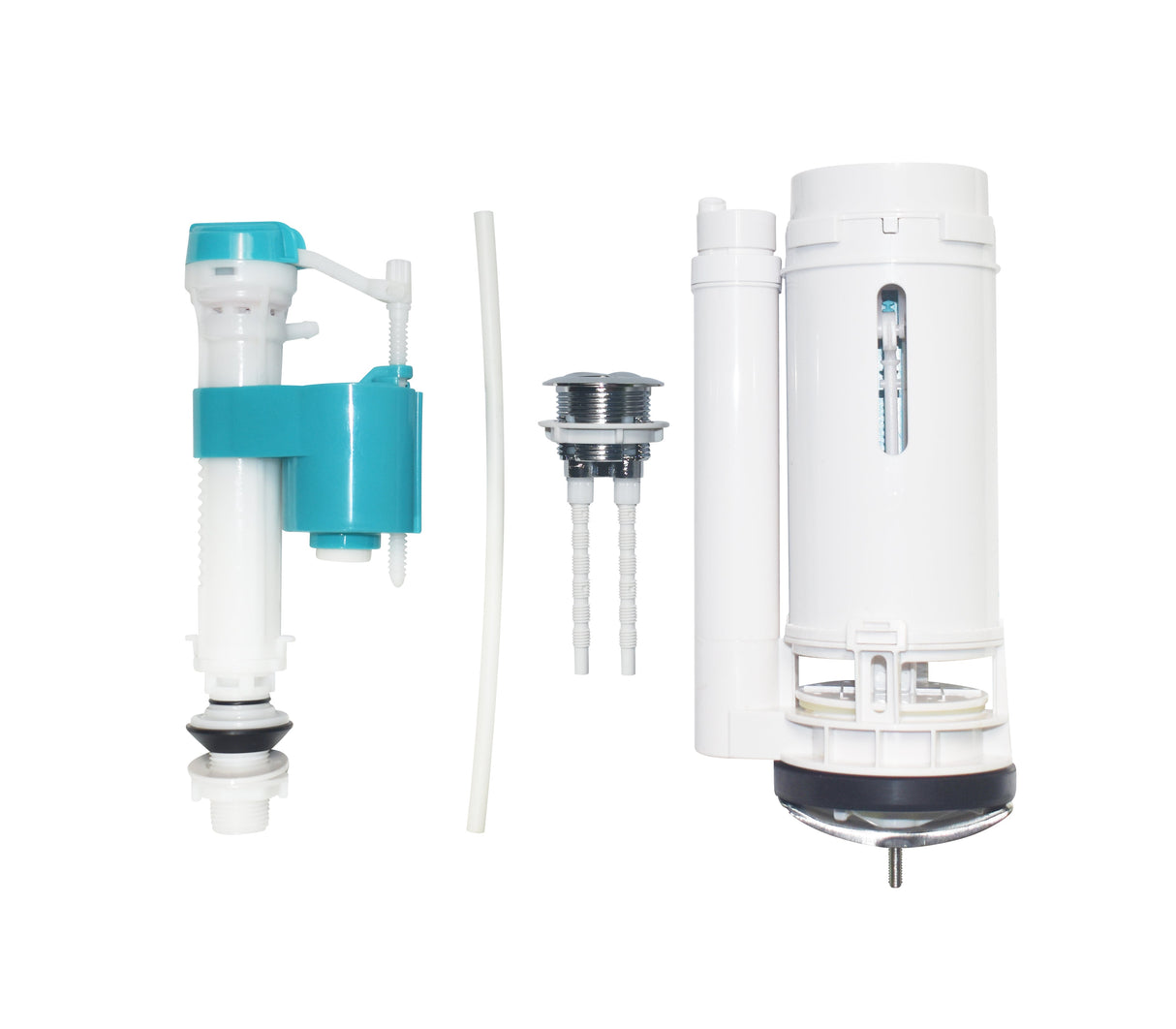 Herraje 2" para inodoro de 1 pieza doble descarga botón superior Faguax