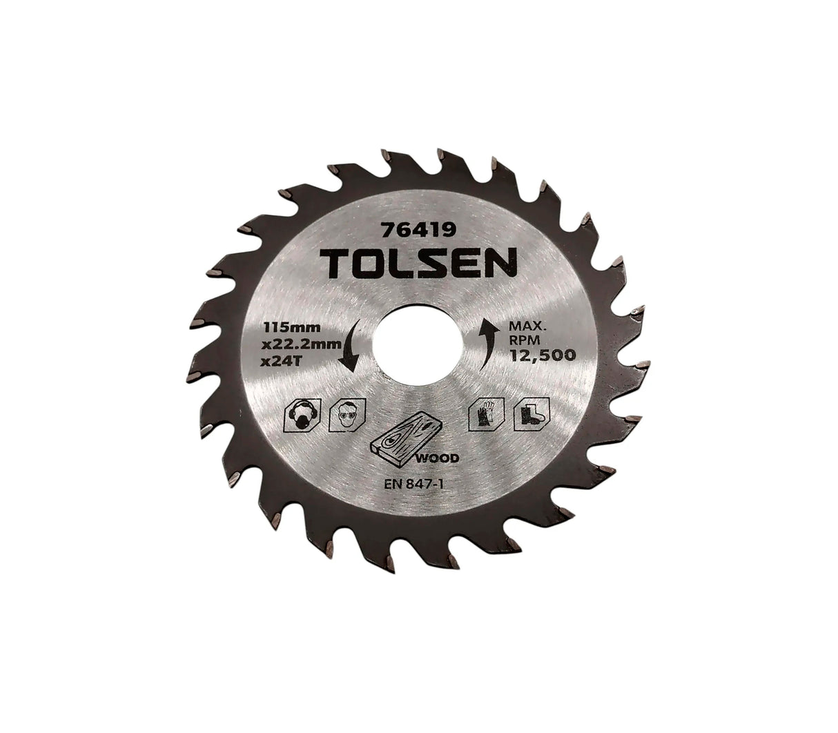 Hoja de sierra TCT 4-1/2" Tolsen