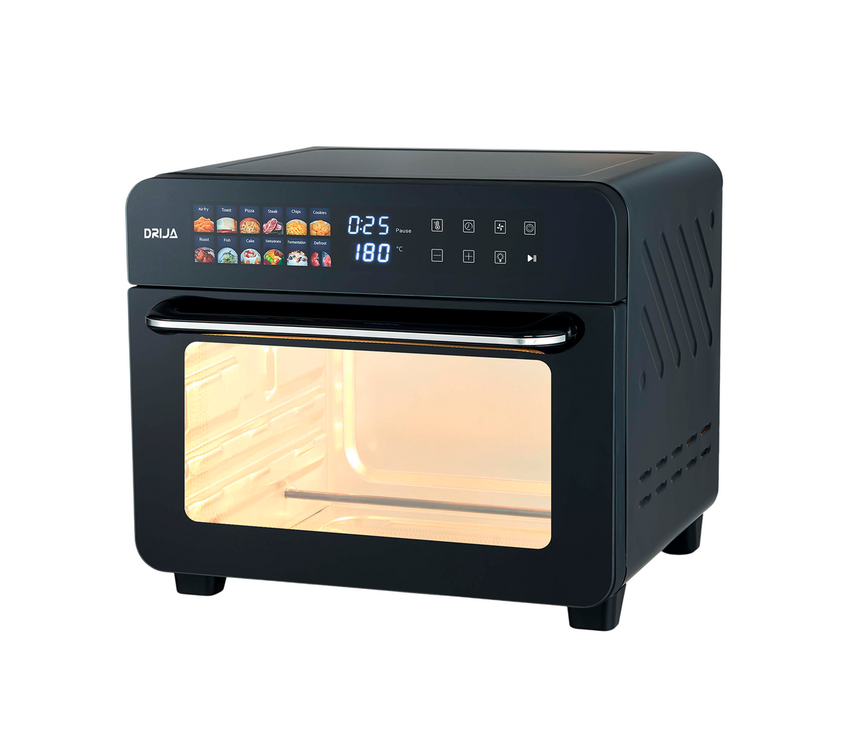 Horno eléctrico multifuncional 25 litros digital 110 V Bruschetta negro Drija