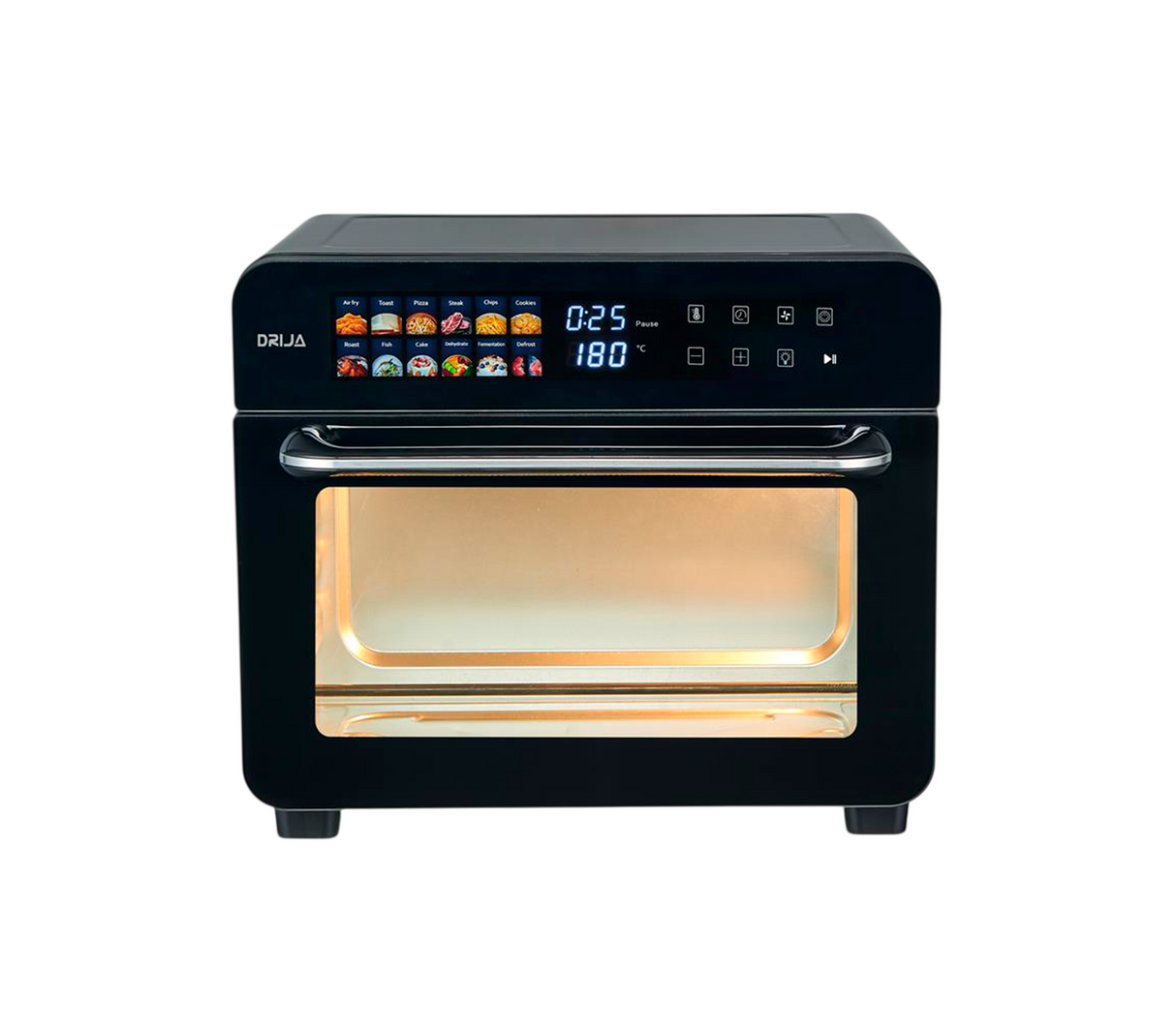 Horno eléctrico multifuncional 25 litros digital 110 V Bruschetta negro Drija