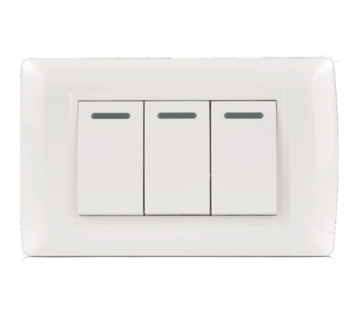 Interruptor triple blanco 10amp Isonic