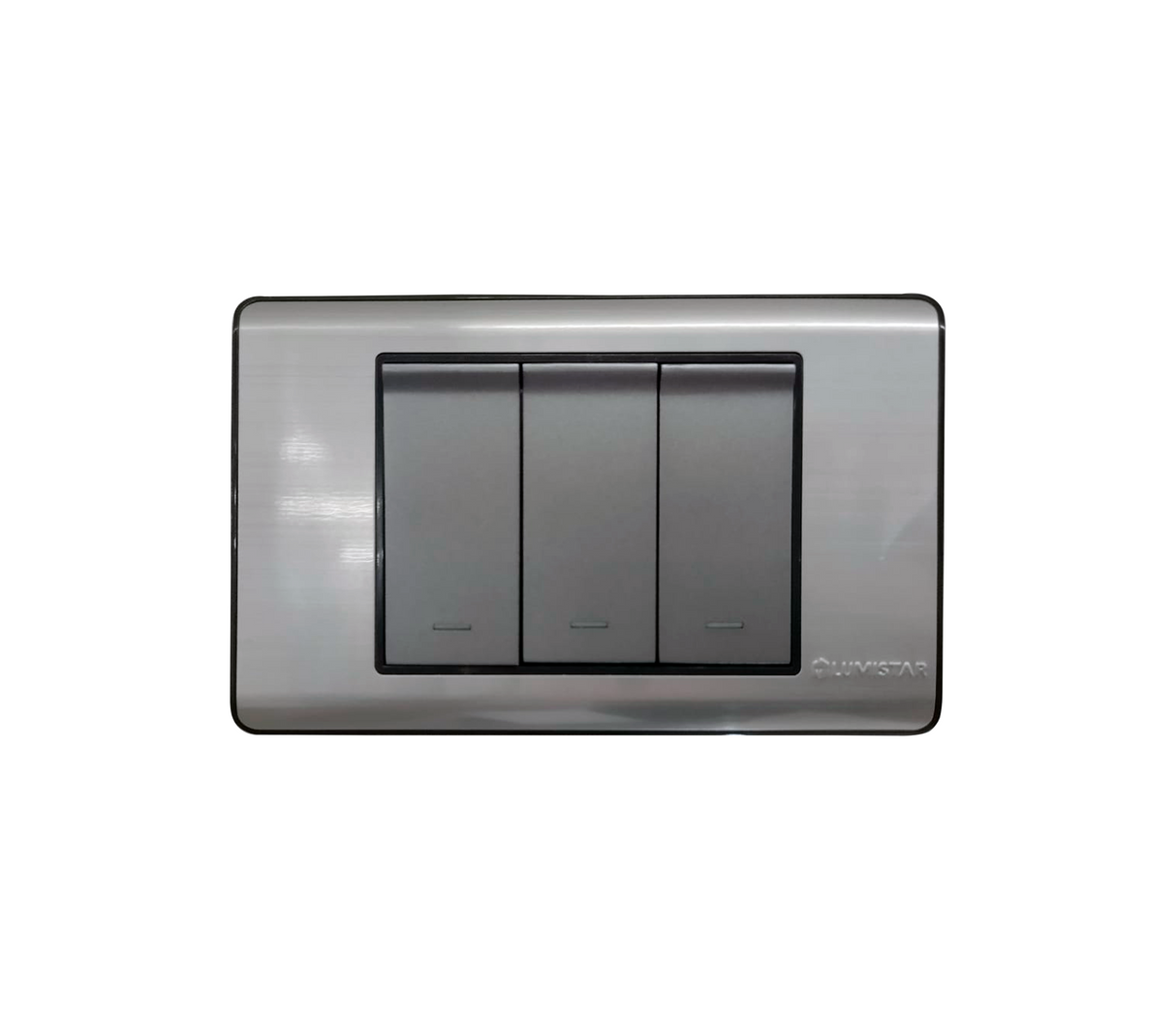 Interruptor triple elite para empotrar Lumistar