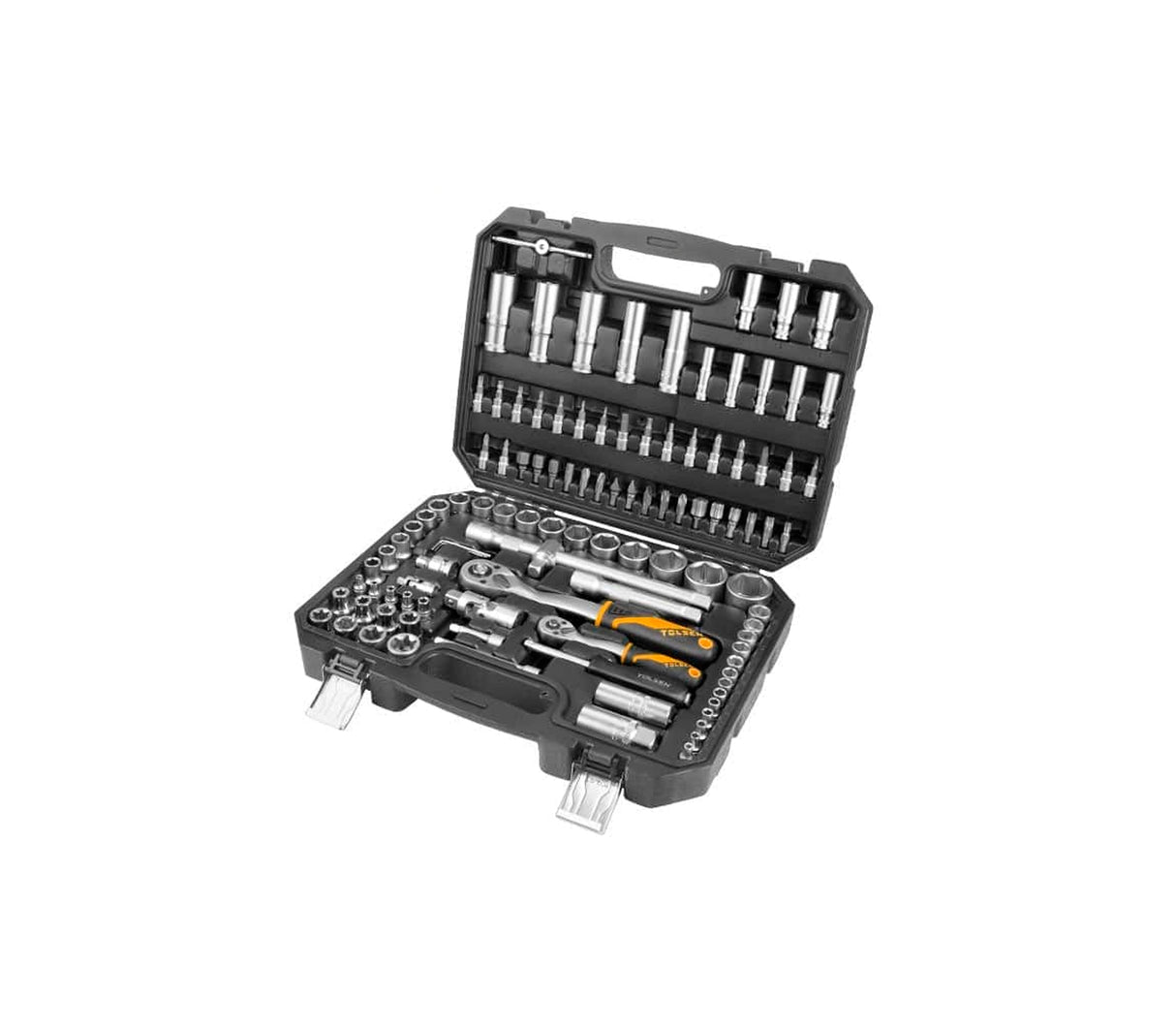Juego de herramientas 108 piezas 1/2" y 1/4" Tolsen