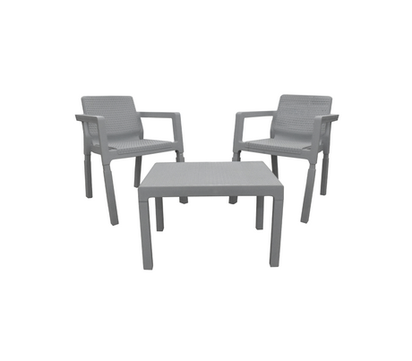 Juego de muebles con mesa de centro para exteriores/interiores Colibrí Colplast