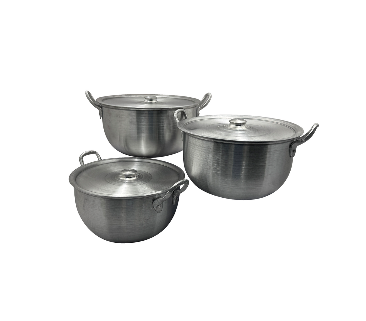 Juego de ollas 6 piezas aluminio fabricación nacional Powerfik