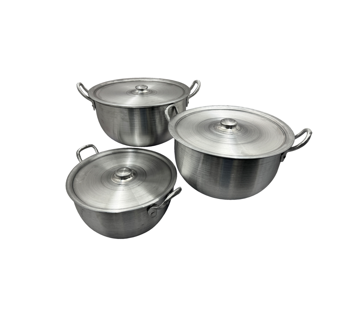 Juego de ollas 6 piezas aluminio fabricación nacional Powerfik