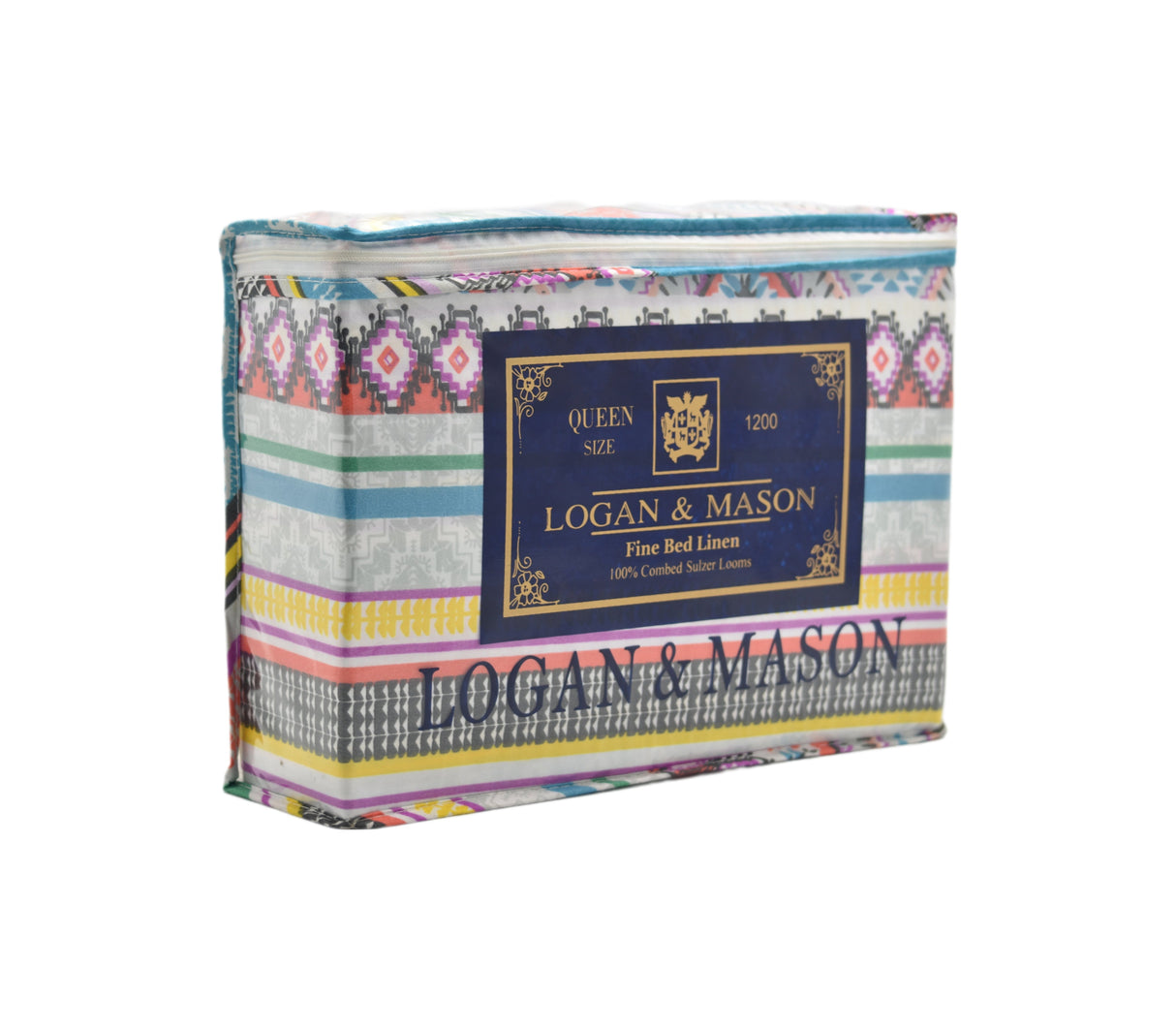 Juego de sábana queen Logan & Mason