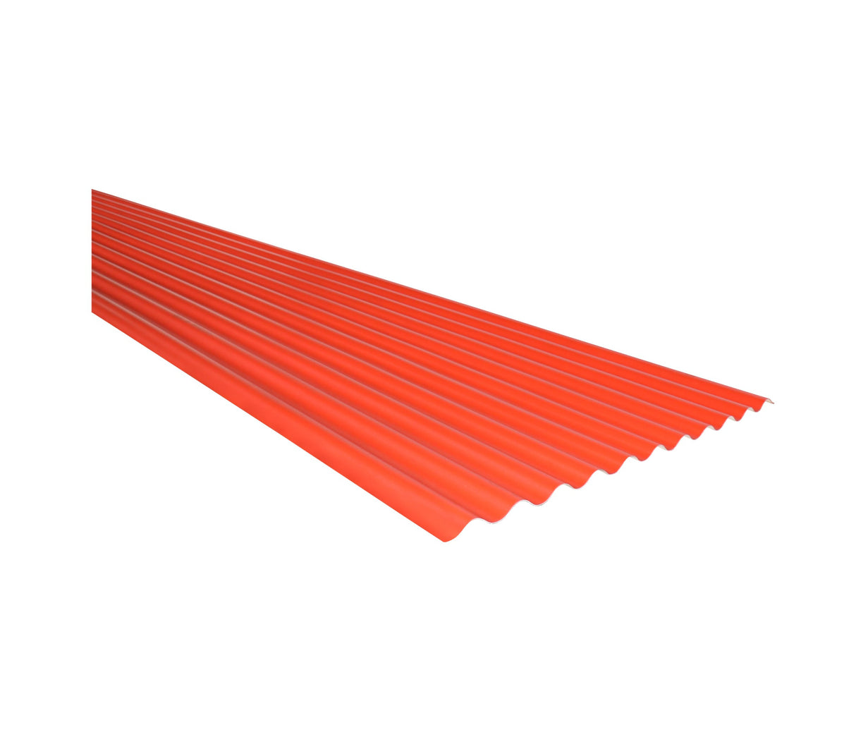 Lámina de techo PVC ondulada roja CAL 1.30 x 6.90 X 3,66 metros Acero Metales