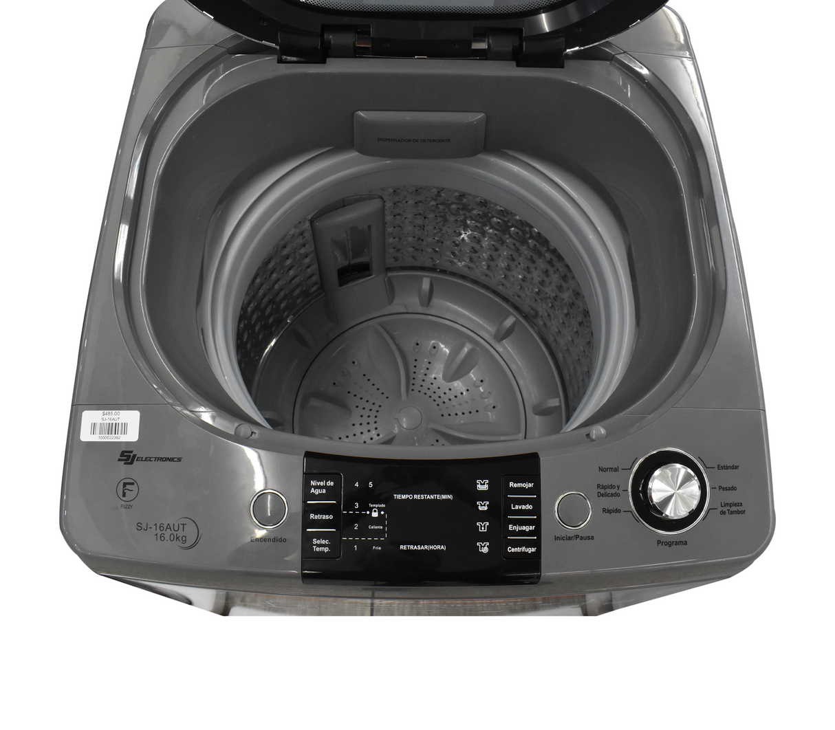 Lavadora automática 16kg Gris SJ Electronics