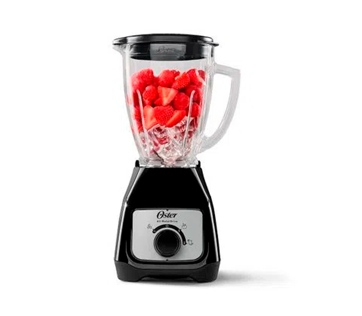 Licuadora 2 velocidades vaso de vidrio 1.5 litros 550W negro Oster
