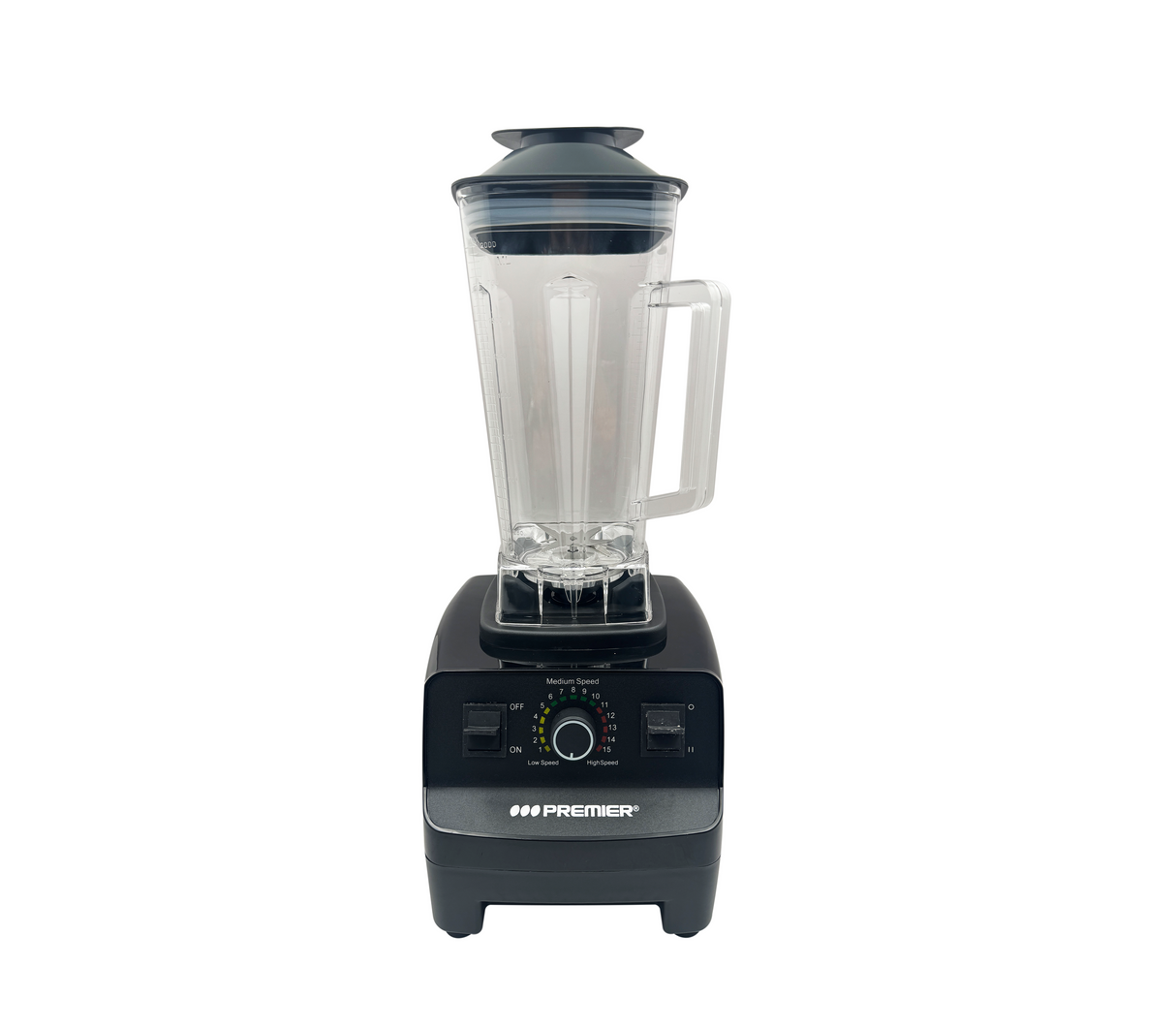Licuadora multifuncional 3 en 1 vaso plástico 2 litros 2200W negro Premier
