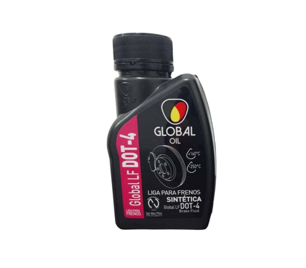 Liga de frenos Dot4 sintética 290ML Global Oil