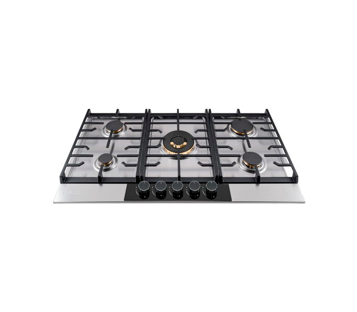 Tope de cocina a gas 5 hornillas 90cm Livorno acero Drija