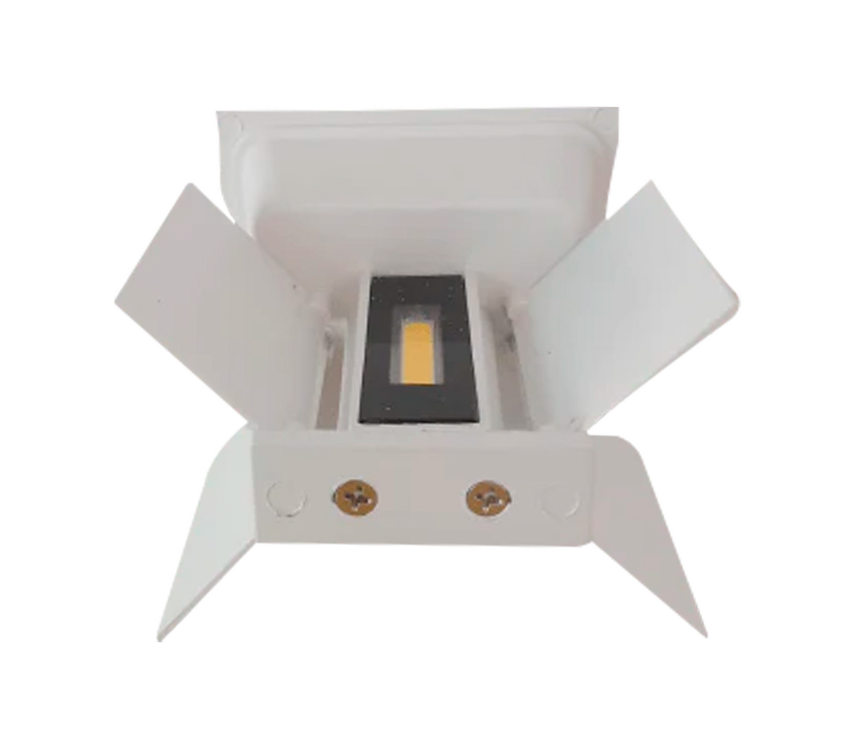 Lámpara cuadrada decorativa para pared blanca Lumistar