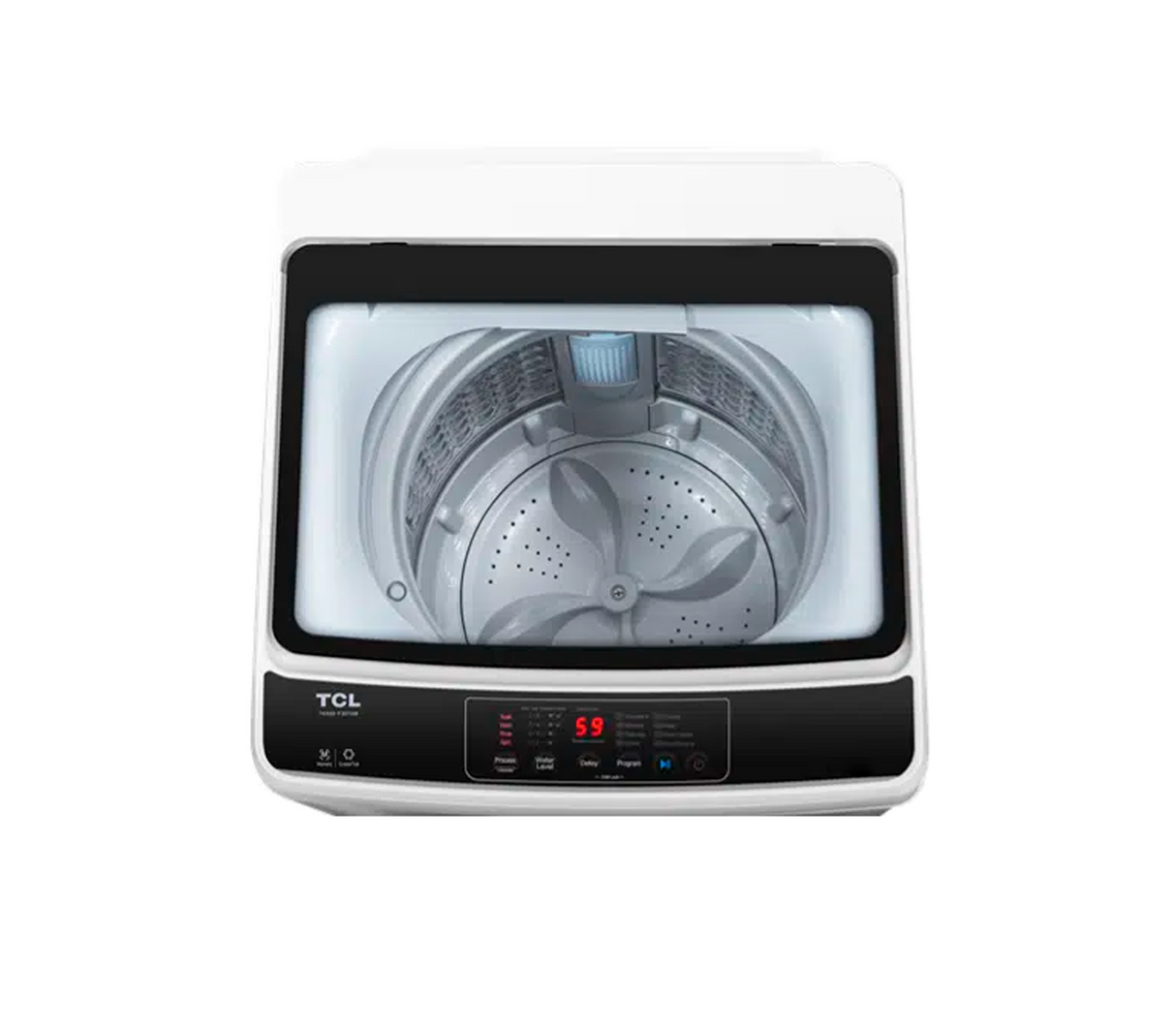 Lavadora automática 10 kg gris TCL