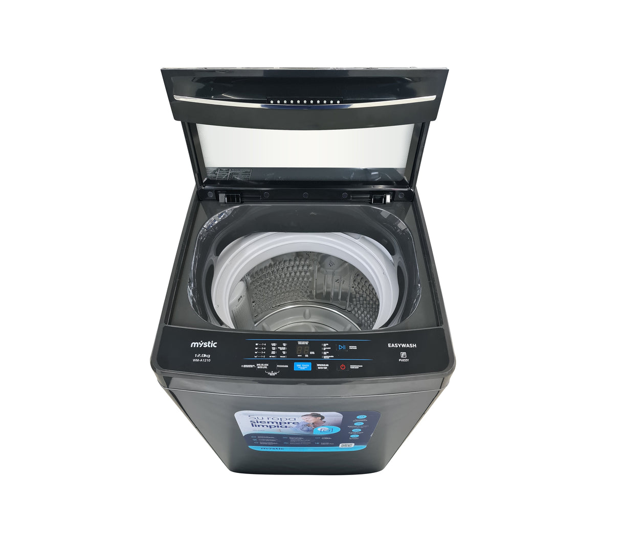 Lavadora automática 12 kg gris Mystic