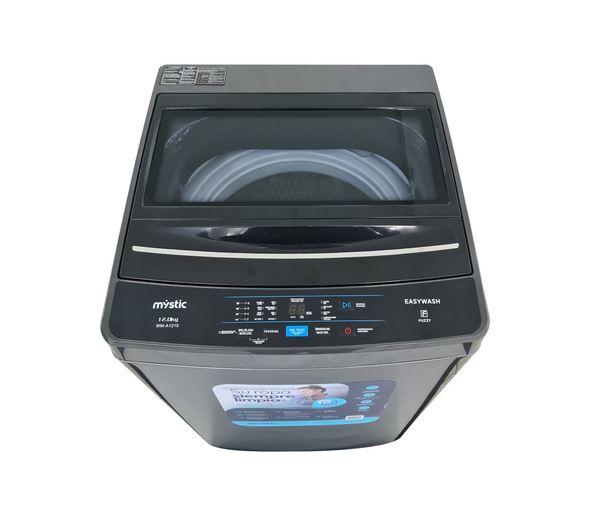 Lavadora automática 12 kg gris Mystic