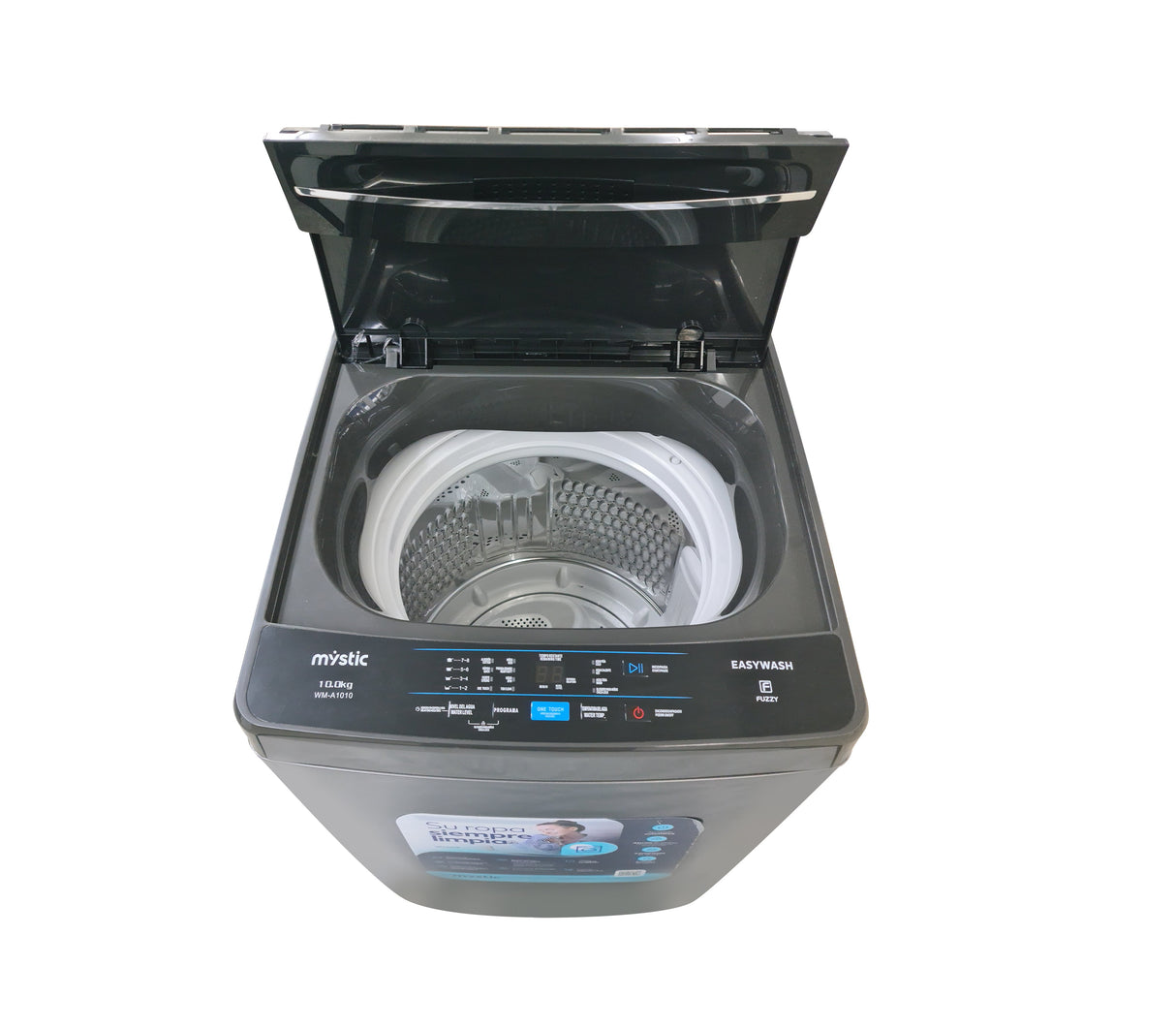 Lavadora automática 10 kg gris Mystic