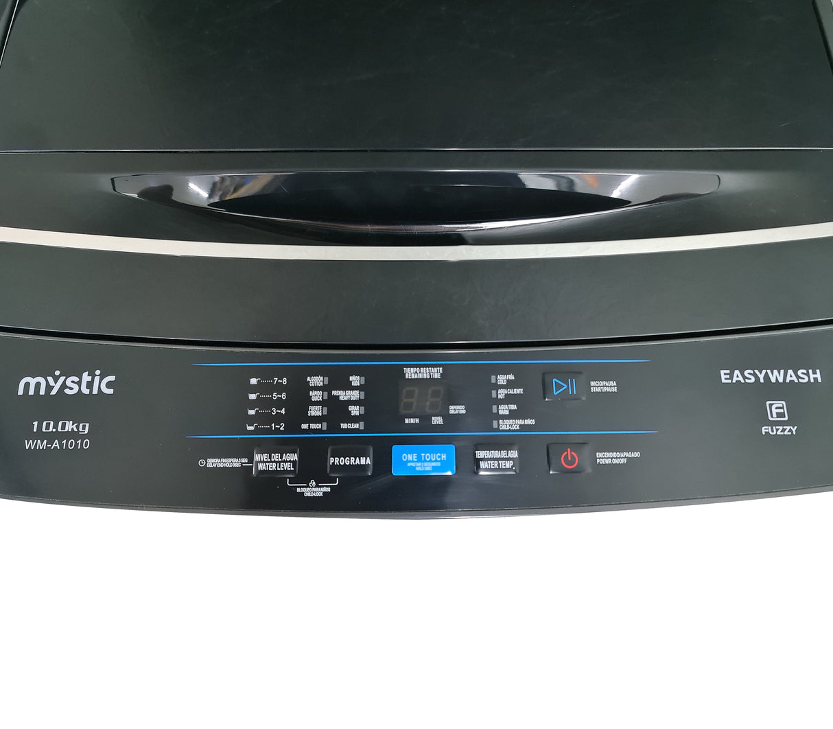 Lavadora automática 10 kg gris Mystic