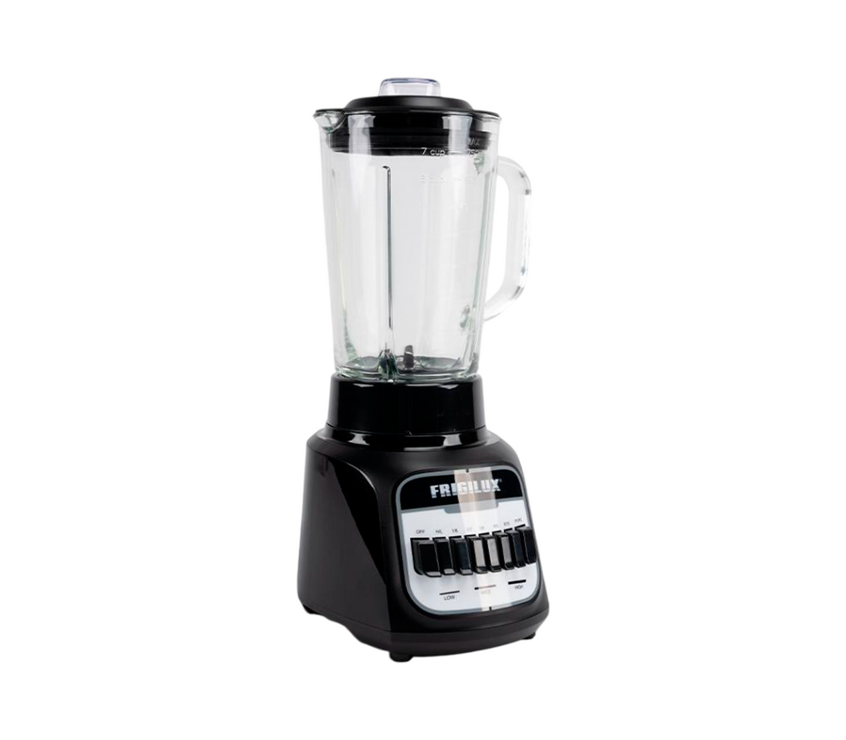 Licuadora 12 velocidades vaso de vidrio 1.75 litros 600W negro Frigilux