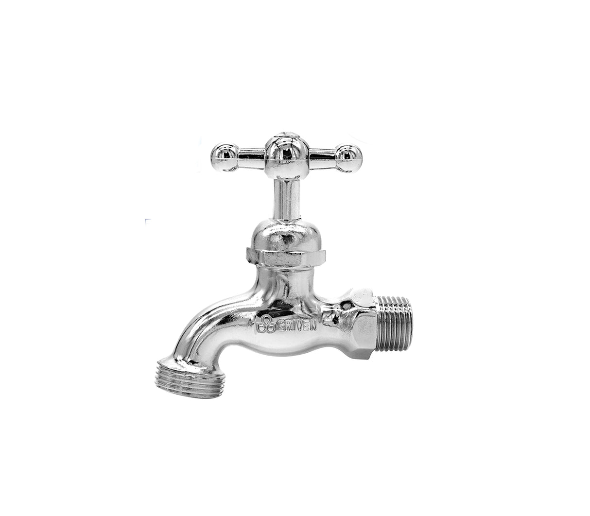 Llave de chorro 3/4" x 1/2" cromada Griven