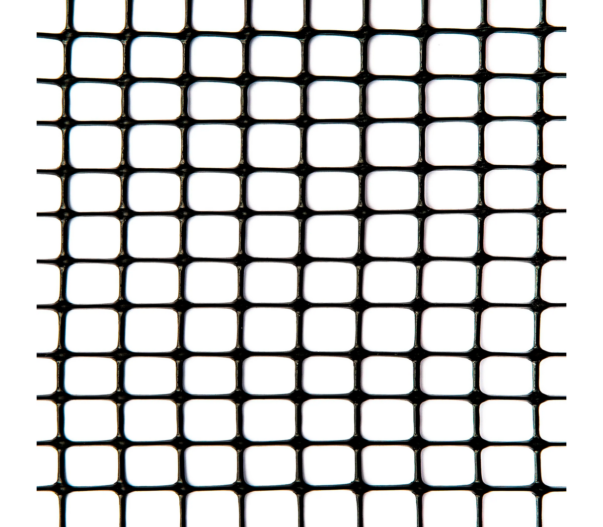 Malla plástica reja 10x10mm 1.03x25 metros negro Trical