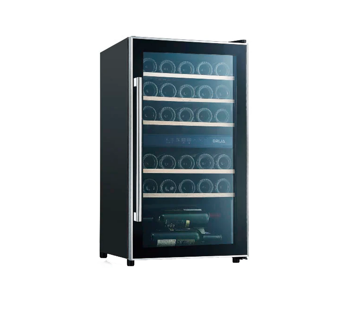 Vinera con compresor de piso merlot 29 botellas 43x48x87cm 115V acero Drija