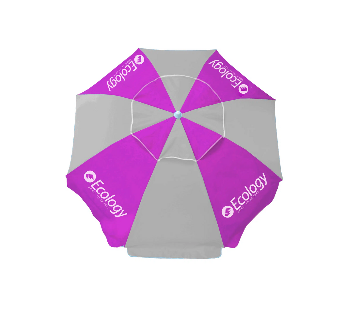 Sombrilla UV fibra max morado/gris Ecology