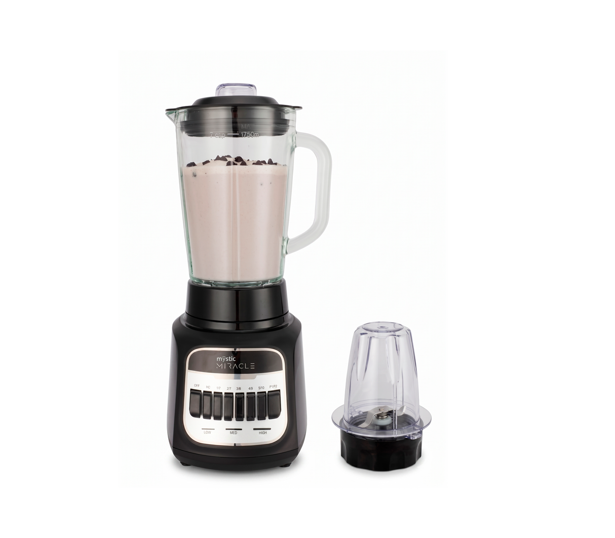 Licuadora 12 velocidades 1.75 litros jarra de vidrio 600W Mystic
