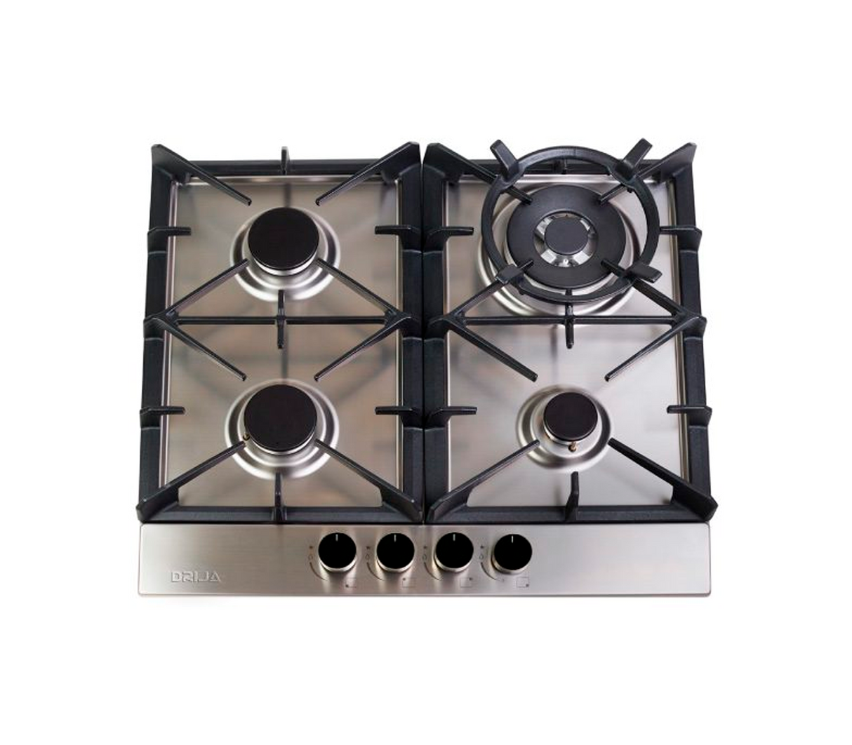 Tope de cocina a gas Milan pro 4h 60cm (24") acero Drija