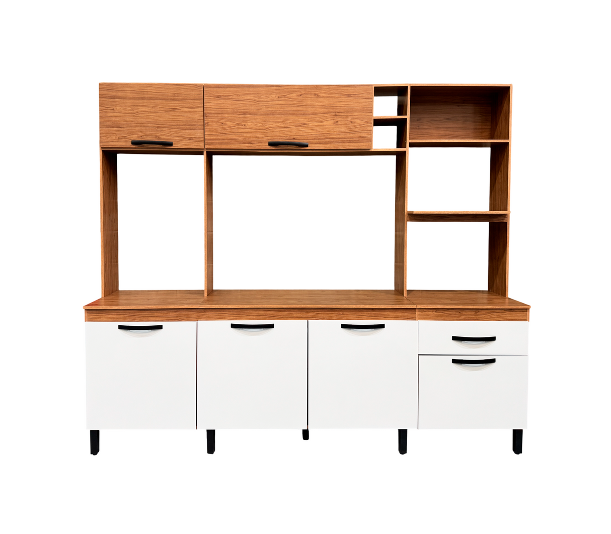 Mueble de Cocina Compacta Zoe Freijo/Off White Mx Moveis