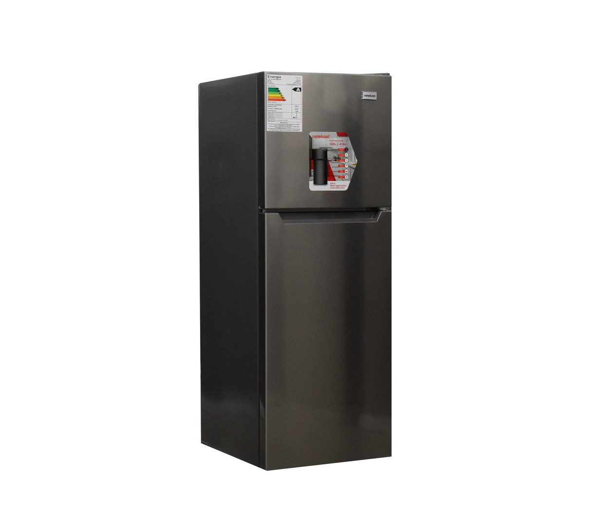 Nevera Top Mount con escarcha 4.8 pies gris Newkool