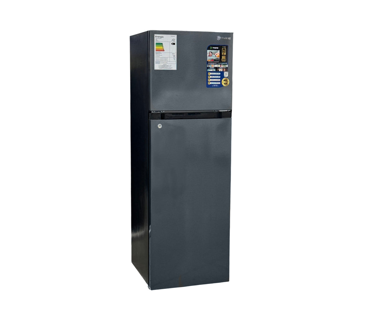 Nevera 2 puertas con escarcha 180 litros gris Gtronic