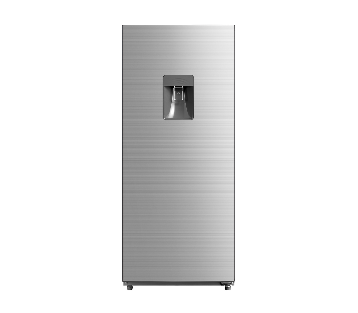 Nevera Single Door semi escarcha 6.7 pies con dispensador silver Omega Electronics